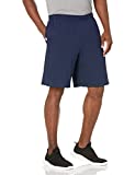 Russell Athletic mens Cotton & Jogger With Pockets athletic shorts, Basic Cotton - Navy, Large US