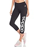 adidas Women's Fab Climalite Essentials 3/4 Capri Linear Training Tights Pants (X-Large, Black)