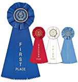 Hodges Badge Company Victory Torch Rosette Ribbons 1st-3rd Including Participant Award- Set of 4