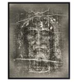 Jesus Wall Decor - Jesus Christ - Shroud of Turin Photo Picture Wall Art Print- Catholic Gifts, Religious Christian Wall Decor for Pastor, Priest, Ordained Minister - 8x10 Poster