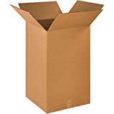 Aviditi 181830 Tall Corrugated Cardboard Box 18" L x 18" W x 30" H, Kraft, For Shipping, Packing and Moving (Pack of 10)