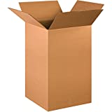 Boxes Fast BF161630 Tall Cardboard Boxes, 16" x 16" x 30", Single Wall Corrugated, for Moving, Shipping, Packing or Storage, Kraft (Pack of 10)