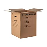 Duck Brand Kraft Corrugated Shipping Boxes, 18" x 18" x 24", Brown, 6-Pack (1139734)