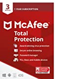 McAfee Total Protection 2022 | 3 Device | Antivirus Internet Security Software | VPN, Password Manager, Dark Web Monitoring | PC/Mac/Android/iOS | 1 Year Subscription with Auto Renewal | Key Card