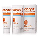 Carpe Antiperspirant Hand Lotion (Pack of 2), A dermatologist-recommended, non-irritating, smooth lotion that helps stop hand sweat, great for hyperhidrosis or excessive sweat