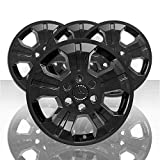 Auto Reflections Set of 4 18" 5 Spoke Wheel Skins for Chevy Silverado 1500 2014-2018 - Black