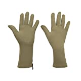 Foxgloves Grip Gardening Gloves  Over the wrist protection with silicone grip ovals on palm (Moss Green, Medium)