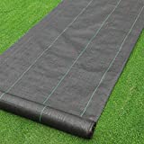  Petgrow  Heavy Duty Weed Barrier Landscape Fabric for Outdoor Gardens, Non Woven Weed Blockr Fabric - Garden Landscaping Fabric Roll - Weed Control Fabric in Rolls(4FTx100FT)