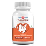 Turmeric for Dogs - Dog Anti Inflammatory Pain Relief, Dog Pain Relief, Dog Hip and Joint Supplement, Pain Relief for Dogs, with Curcumin and BioPerine