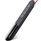 DinoFire for Bluetooth RF 2.4GHz Dual Modes Red Light Wireless Presenter Presentation Powerpoint Clicker Presentation Remote Control Slide Advancer Changer Support Mac Powered by AAA (11)