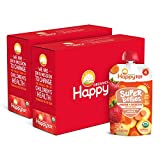 Happy Tot Organics Super Bellies Stage 4, Organics Banana, Carrot and Strawberry, 4 Ounce Pouch (Pack of 16)