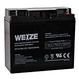 WEIZE 12V 18AH Battery Sealed Lead Acid Rechargeable SLA AGM Batteries Replaces UB12180 FM12180 6fm18, Universal