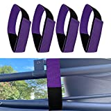 Soft Top Straps,Back Window Straps for Jeep Wrangler JK,Soft Top Tie Down Straps for Jeep,Heavy Duty Rear Window Straps,Purple,(Pack of 4)