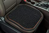 KENNISI Beaded Car Seat Cushion Massaging Durable Large Beaded seat Covers for Cars Chair Trucks for Autumn Summer 1-PC (1-Black-FD)