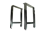 Metal Table Legs - H Style - Rustic Industrial Finish