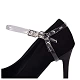 Florawang Detachable Shoe Strap Belt Band for Holding Loose high Heels Pumps (Transparent)