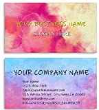Customize 500Pcs Personalized Business Cards with Text or logos, 2"x3.5" Inch Double-sided Color Printing Business Cards (Customizable From a Desktop)