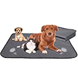 SlowTon Puppy Pads Washable, Dog Pee Pads Super Absorbent Reusable, Leak Proof Pet Training Pads Potty Whelping Housebreaking Mat for Small Dog Cat Playpen Crate Floors Travel Use (XL, 2 Pack)