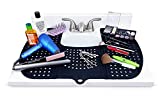Sink Topper, Bathroom Sink Cover for Counter Space. Makeup Organizer Mat and Must Have Bathroom Gadget. Black.