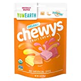 YumEarth Organic Chewys Fruit Flavored Candy Chews, 5oz. (Pack of 6), Allergy Friendly, Gluten Free, Non-GMO, Vegan, No Artificial Flavors or Dyes