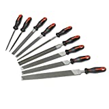 Crescent Nicholson 9 Pc. 6", 8", 10" & 12" Maintenance File Set with Ergonomic Handles - 22030HNNN, Multicolor, One Size