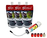 TireJect Lawn Mower Off-Road Tire Sealant - Flat Tire Protection Kit with Sealant Injector - 5-in-1 Tire Repair & Prevent Flat Tires caused by bead leaks, punctures, minor dry rot - Extend Tire Life