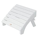 Highwood AD-OTL1-WHE Adirondack Folding Ottoman, Adult, White, 19W x 20D x 13H in.