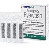 A-Med First AID Eyewash | Eye Cleansing Eyewash | OSHA Approved | Meets ANSI Standard | Set of 4 Vials