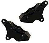 WILWOOD 120-7736/37-BK GP310 FRONT BRAKE CALIPERS, 1984-1999 HARLEY DAVIDSON MOTORCYCLE, BLACK