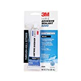 3M Marine Adhesive Sealant 5200 - Permanent Bonding and Sealing for Boats and Marine Applications - Black - 3 Ounces