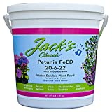 Jack's Classic 20-6-22 Petunia FeED Water Soluble Low Phosphorous Iron Booster Flower & Plant Food for Container Gardens and Hanging Baskets, 4 Pounds