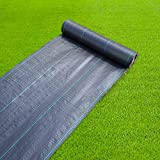 SWITALO Weed Barrier Landscape Fabric Heavy Duty,Woven Landscaping Fabric,Weed Blockr Garden Ground Cover 4FTX100FT
