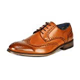 Bruno Marc Men's Brown Classic Brogue Wing Tip Lace Up Soft Round Toe Oxfords Formal Dress Shoes Size 12 M US Louis_1