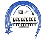 ACCEL 4039B Spark Plug Wire Set - Super Stock Copper Core 8mm - 90 Deg. Boots - Blue