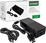 YCCTEAM Power Supply Brick for Xbox One with Power Cord, AC Adapter Cord Charger Replacement for Xbox One with Cable 100-240V Auto VoltageLow Noise