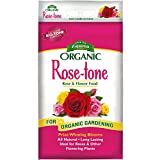 Espoma Organic Rose-tone 4-3-2 Organic Fertilizer for all types of Roses and other Flowering Plants. Promotes vigorous growth and blooming. 18 lb. Bag