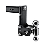 B&W Trailer Hitches Tow & Stow - Fits 2.5" Receiver, Dual Ball (2" x 2-5/16"), 7" Drop, 14,500 GTW - TS20040B