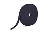 VELCRO Brand Cut to Length Straps 25 Yards x 3/4" Wide Width for Strength and Durability Double Sided Self Gripping Roll, Black, 189645