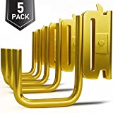 COOLOCK J Hooks - 5pcs E Track J Hooks - Carbon Steel E Track Hanger with Zinc Coating - Durable and Reliable J Hook Mount Set with Lashing Strap - E Track Accessories for Cargo Tie Down Systems
