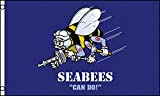 Seabees Navy Flag 3' X 5' United States Naval Construction Forces Banner