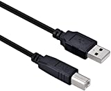USB Cable USB 2.0 B Cord Compatible for BossGT-1000 GT-100 GT-1 GT-1B ME-80 ME-25,VE-1 VE-2 VE-8,RC-30 RC-202 RC-300,AD-10, Katana Artist MkII,Katana-50 MkII Amp Guitar Effects Processor