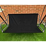 2/3 Seat Patio Swing Cover Chair Bench Replacement Cover for Swing Seat Waterproof Heavy Duty Swing Seat Cover, (L) x (W) 44.49 x 38.97 inch