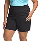 Just My Size Women's Plus Cotton Jersey Pull-On Shorts - 2X Plus - Black