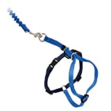 PetSafe Come With Me Kitty Harness and Bungee Leash, Harness for Cats, Large, Royal Blue/Navy