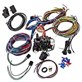 Wiring Harness Kit 21 Circuit Long Wires Standard Color Wiring Harness Kit for Chevy Mopar Hotrods Ratrods Ford Chrysler Universal