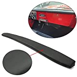 ECOTRIC Dash Pad Dashboard Saddle Black Compatible with 1967-1972 Chevy Chevrolet GMC C10 Urethane Truck 67 68 69 70 71 72