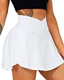 Navneet Women Tennis Skirts with Pockets High Waisted Golf Skirts Athletic Skorts Skirts for Women Activewear Pleated Skirt Running Workout Sports Y2k Skirt White Mini Skirt #1 White S