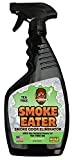 Smoke Eater - Breaks Down Smoke Odor at The Molecular Level - Eliminates Cigarette, Cigar or Pot Smoke On Clothes, in Cars, Boats, Homes, and Office - 22 oz - Also Works in Washers (Tea Tree Oil)