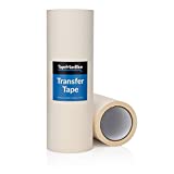 Transfer Tape for Vinyl, 12 inch x 100 feet, Paper with Layflat Adhesive. American-Made Application Tape for Craft Cutters and Sign Makers