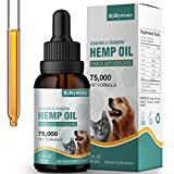 Pets Hemp Oil for Dogs and Cats Pain Anxiety Stress Hip Joint Relief Immunity Sleep Support, Organic Calming Treats from USA